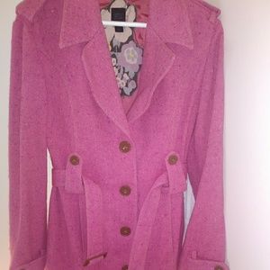 Pink tweed coat - Vintage Style
